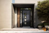 Front Exterior Prehung Aluminum Door | Entry Steel Metal Modern Painted Door | Cynex 6106