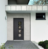Front Exterior Prehung Aluminum Door | Entry Steel Metal Modern Painted Door | Cynex 6106