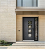 Front Exterior Prehung Aluminum Door | Entry Steel Metal Modern Painted Door | Cynex 6106