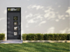 Front Exterior Prehung Aluminum Door | Entry Steel Metal Modern Painted Door | Cynex 6106