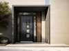 Front Exterior Prehung Aluminum Door | Entry Steel Metal Modern Painted Door | Cynex 6106