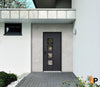 Front Exterior Prehung Aluminum Door | Entry Steel Metal Modern Painted Door | Cynex 6106