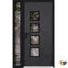 Front Exterior Prehung Aluminum Door | Entry Steel Metal Modern Painted Door | Cynex 6106