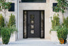 Front Exterior Prehung Aluminum Door | Entry Steel Metal Modern Painted Door | Cynex 6106