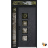 Front Exterior Prehung Aluminum Door | Entry Steel Metal Modern Painted Door | Cynex 6106