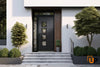 Front Exterior Prehung Aluminum Door | Entry Steel Metal Modern Painted Door | Cynex 6106