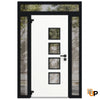 Front Exterior Prehung Aluminum Door | Entry Steel Metal Modern Painted Door | Cynex 6106