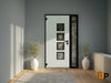 Front Exterior Prehung Aluminum Door | Entry Steel Metal Modern Painted Door | Cynex 6106