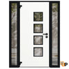 Front Exterior Prehung Aluminum Door | Entry Steel Metal Modern Painted Door | Cynex 6106