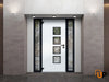 Front Exterior Prehung Aluminum Door | Entry Steel Metal Modern Painted Door | Cynex 6106