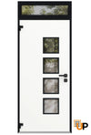 Front Exterior Prehung Aluminum Door | Entry Steel Metal Modern Painted Door | Cynex 6106