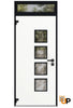 Front Exterior Prehung Aluminum Door | Entry Steel Metal Modern Painted Door | Cynex 6106