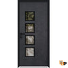 Front Exterior Prehung Aluminum Door | Entry Steel Metal Modern Painted Door | Cynex 6106
