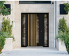 Front Exterior Prehung Aluminum Door | Entry Steel Metal Modern Painted Door | Cynex 6113