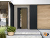 Front Exterior Prehung Aluminum Door | Entry Steel Metal Modern Painted Door | Cynex 6113