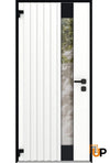 Front Exterior Prehung Aluminum Door | Entry Steel Metal Modern Painted Door | Cynex 6113