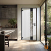 Front Exterior Prehung Aluminum Door | Entry Steel Metal Modern Painted Door | Cynex 6113