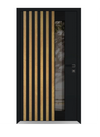 Front Exterior Prehung Aluminum Door | Entry Steel Metal Modern Painted Door | Cynex 6113