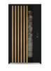 Front Exterior Prehung Aluminum Door | Entry Steel Metal Modern Painted Door | Cynex 6113