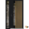 Front Exterior Prehung Aluminum Door | Entry Steel Metal Modern Painted Door | Cynex 6113