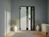 Front Exterior Prehung Aluminum Door | Entry Steel Metal Modern Painted Door | Cynex 6113