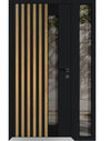 Front Exterior Prehung Aluminum Door | Entry Steel Metal Modern Painted Door | Cynex 6113