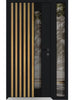 Front Exterior Prehung Aluminum Door | Entry Steel Metal Modern Painted Door | Cynex 6113