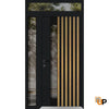 Front Exterior Prehung Aluminum Door | Entry Steel Metal Modern Painted Door | Cynex 6113