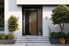 Front Exterior Prehung Aluminum Door | Entry Steel Metal Modern Painted Door | Cynex 6113