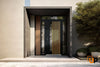 Front Exterior Prehung Aluminum Door | Entry Steel Metal Modern Painted Door | Cynex 6113