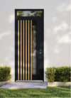 Front Exterior Prehung Aluminum Door | Entry Steel Metal Modern Painted Door | Cynex 6113