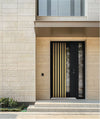 Front Exterior Prehung Aluminum Door | Entry Steel Metal Modern Painted Door | Cynex 6113