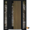 Front Exterior Prehung Aluminum Door | Entry Steel Metal Modern Painted Door | Cynex 6113