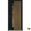 Front Exterior Prehung Aluminum Door | Entry Steel Metal Modern Painted Door | Cynex 6113