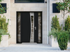 Front Exterior Prehung Aluminum Door | Entry Steel Metal Modern Painted Door | Cynex 6116