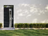 Front Exterior Prehung Aluminum Door | Entry Steel Metal Modern Painted Door | Cynex 6116