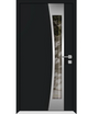 Front Exterior Prehung Aluminum Door | Entry Steel Metal Modern Painted Door | Cynex 6116