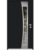 Front Exterior Prehung Aluminum Door | Entry Steel Metal Modern Painted Door | Cynex 6116