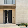 Front Exterior Prehung Aluminum Door | Entry Steel Metal Modern Painted Door | Cynex 6116