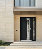 Front Exterior Prehung Aluminum Door | Entry Steel Metal Modern Painted Door | Cynex 6116