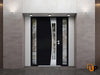 Front Exterior Prehung Aluminum Door | Entry Steel Metal Modern Painted Door | Cynex 6116