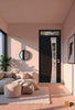 Front Exterior Prehung Aluminum Door | Entry Steel Metal Modern Painted Door | Cynex 6116