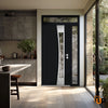 Front Exterior Prehung Aluminum Door | Entry Steel Metal Modern Painted Door | Cynex 6116
