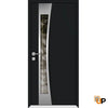 Front Exterior Prehung Aluminum Door | Entry Steel Metal Modern Painted Door | Cynex 6116