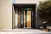 Front Exterior Prehung Aluminum Door | Entry Steel Metal Modern Painted Door | Cynex 6116