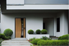 Front Exterior Prehung Aluminum Door | Entry Steel Metal Modern Painted Door | Cynex 6116