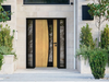Front Exterior Prehung Aluminum Door | Entry Steel Metal Modern Painted Door | Cynex 6116