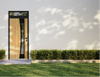Front Exterior Prehung Aluminum Door | Entry Steel Metal Modern Painted Door | Cynex 6116