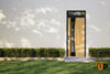 Front Exterior Prehung Aluminum Door | Entry Steel Metal Modern Painted Door | Cynex 6116