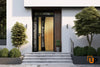 Front Exterior Prehung Aluminum Door | Entry Steel Metal Modern Painted Door | Cynex 6116
